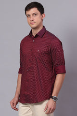 MAROON PRINTED