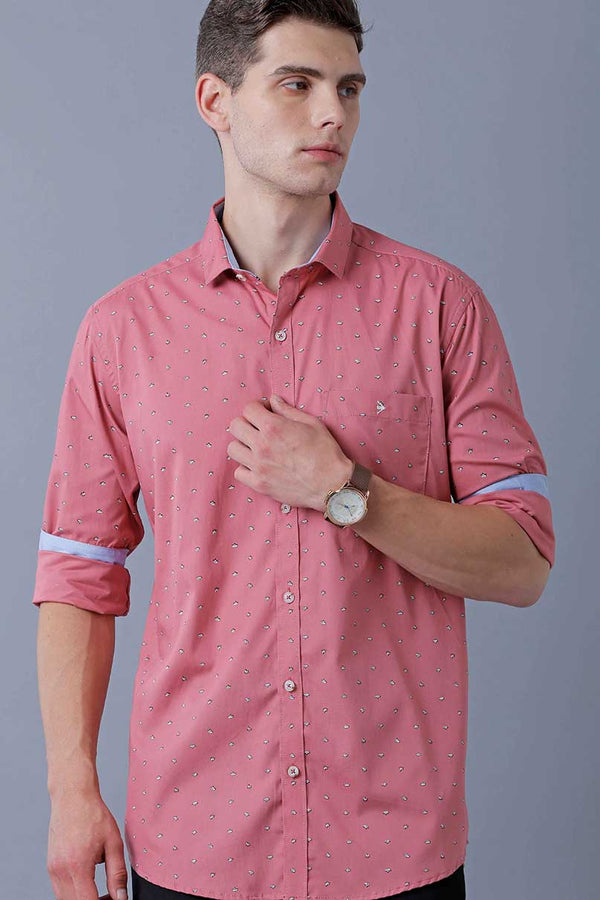 Peach Pink Print