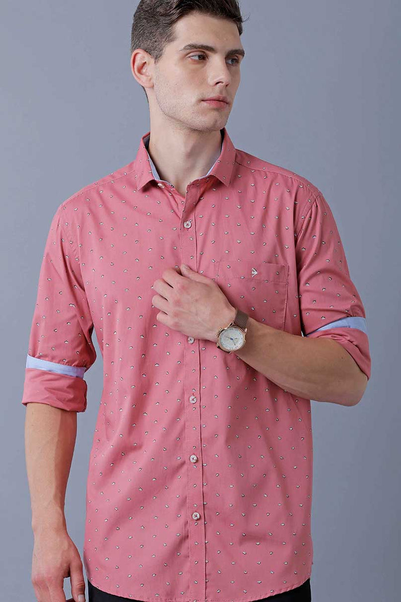 Peach Pink Print