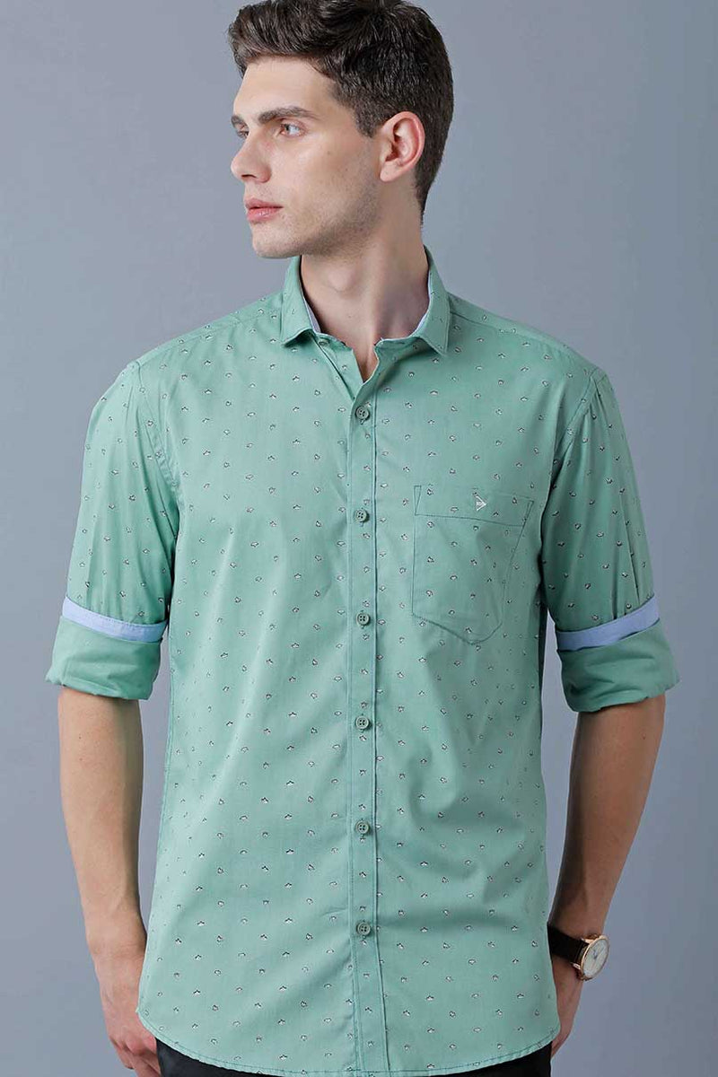 Mild Green Print