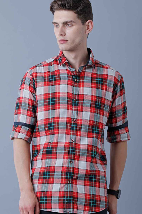 Bold Red Checks