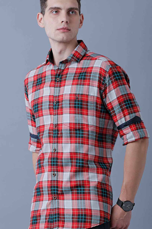 Bold Red Checks