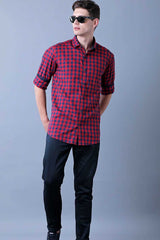 Red and Navy Checks