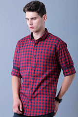 Red and Navy Checks