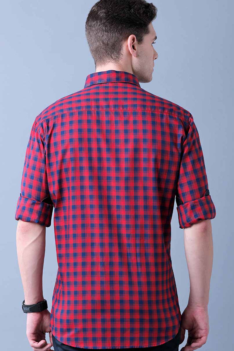 Red and Navy Checks
