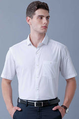 Pure White Formal - Half Sleeve