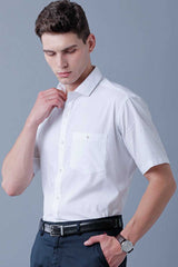 Pure White Formal - Half Sleeve