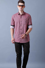Maroon Print