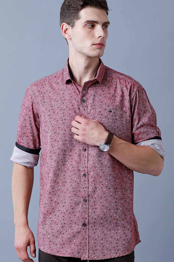 Maroon Print