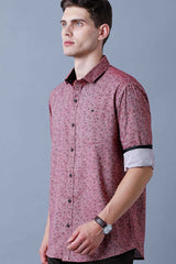 Maroon Print