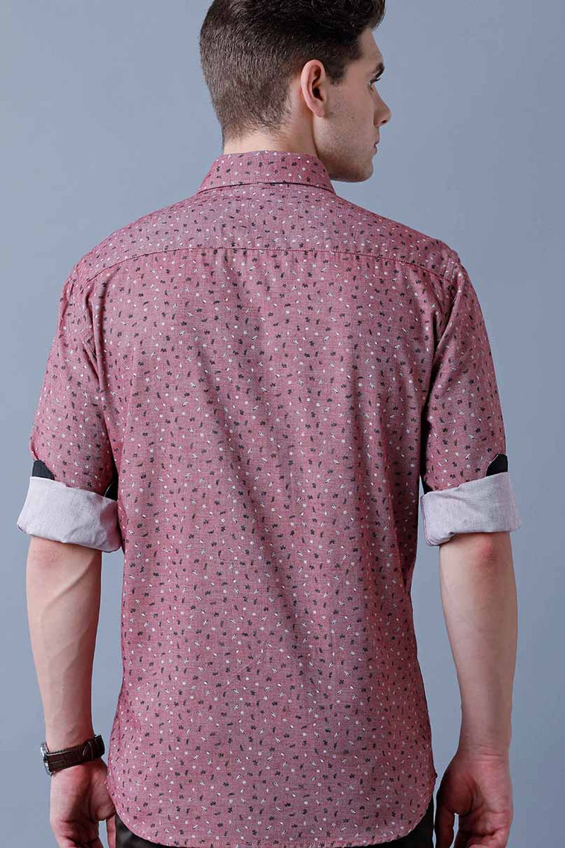 Maroon Print