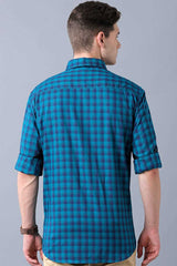 Navy and Blue Checks