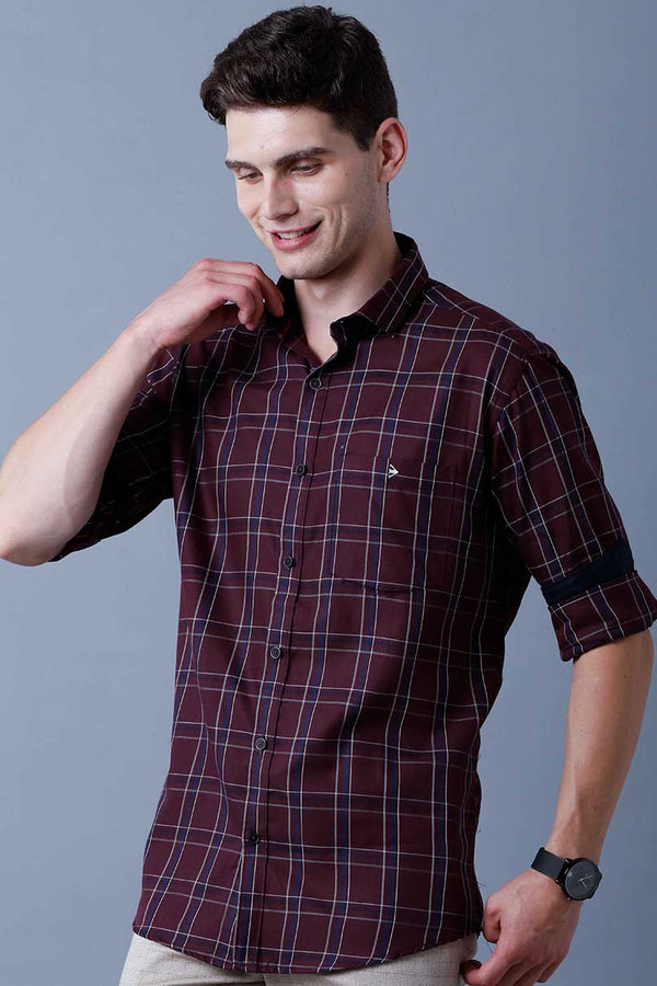 Maroon Multi Checks