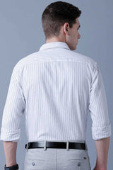 White Formal Stripes