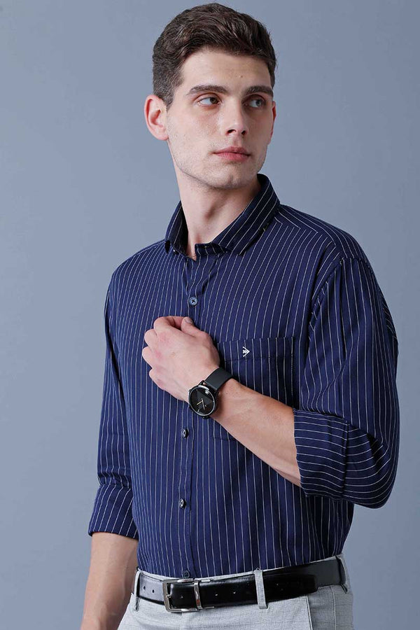 Navy Formal Stripes