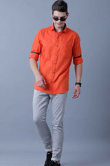 Bright Orange Print