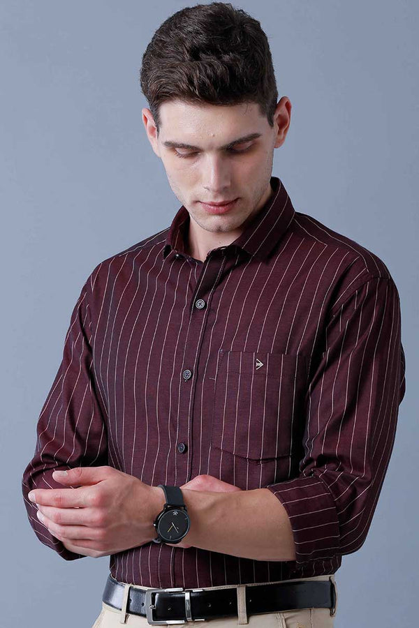 Maroon Formal Stripes