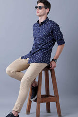 Classic Navy Print