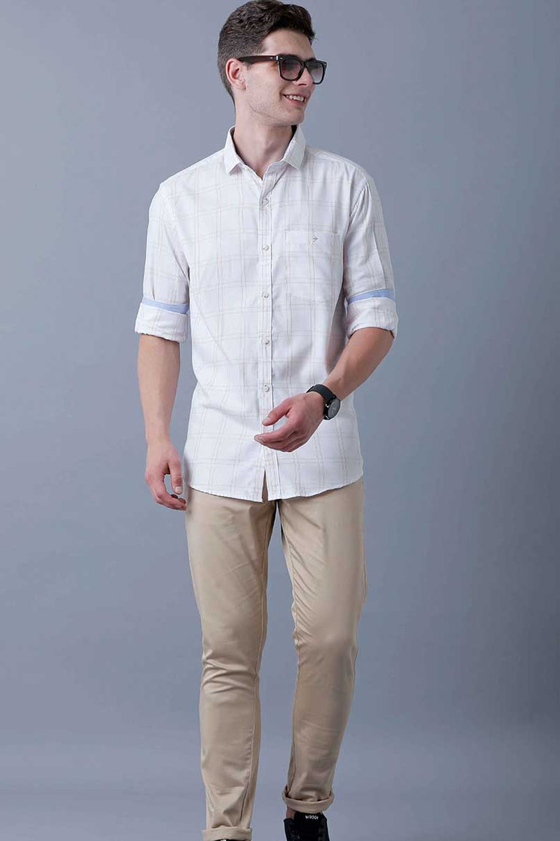 Classy White Checks