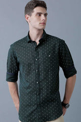 Olive Green Print