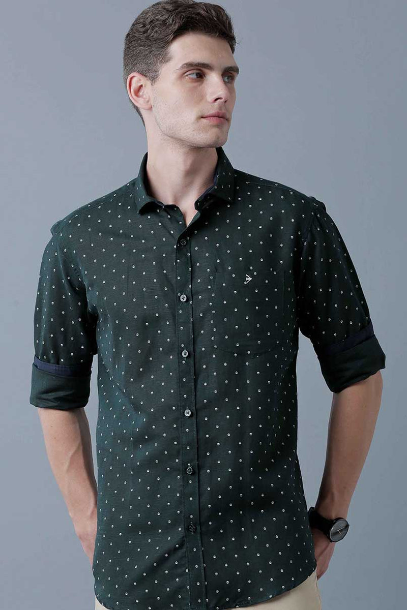 Olive Green Print