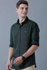 Olive Green Print