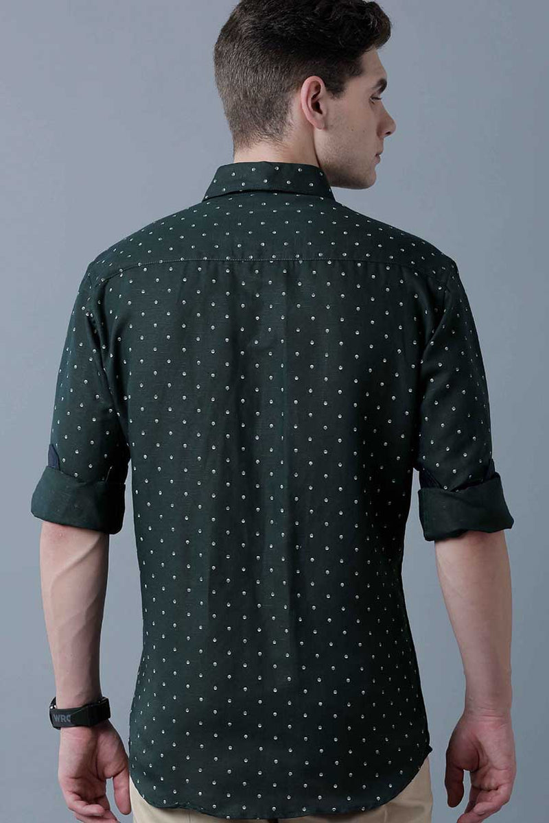 Olive Green Print