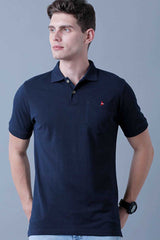Navy Blue Polo T-Shirt