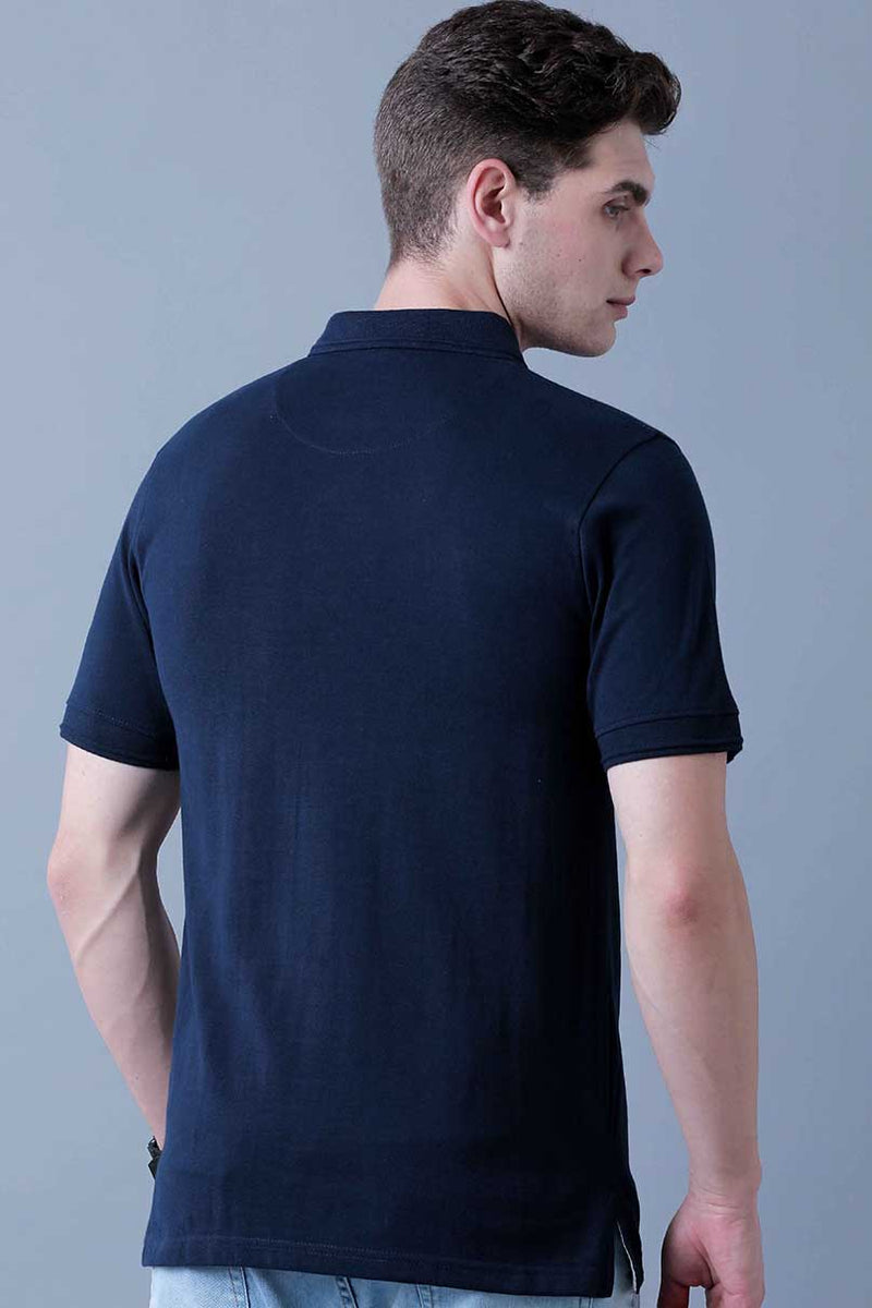 Navy Blue Polo T-Shirt