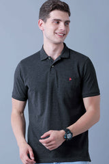 Charcoal Grey Polo T-Shirt