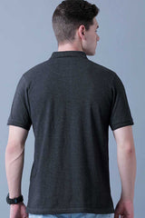 Charcoal Grey Polo T-Shirt