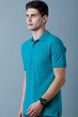 Teal Green Polo T-Shirt