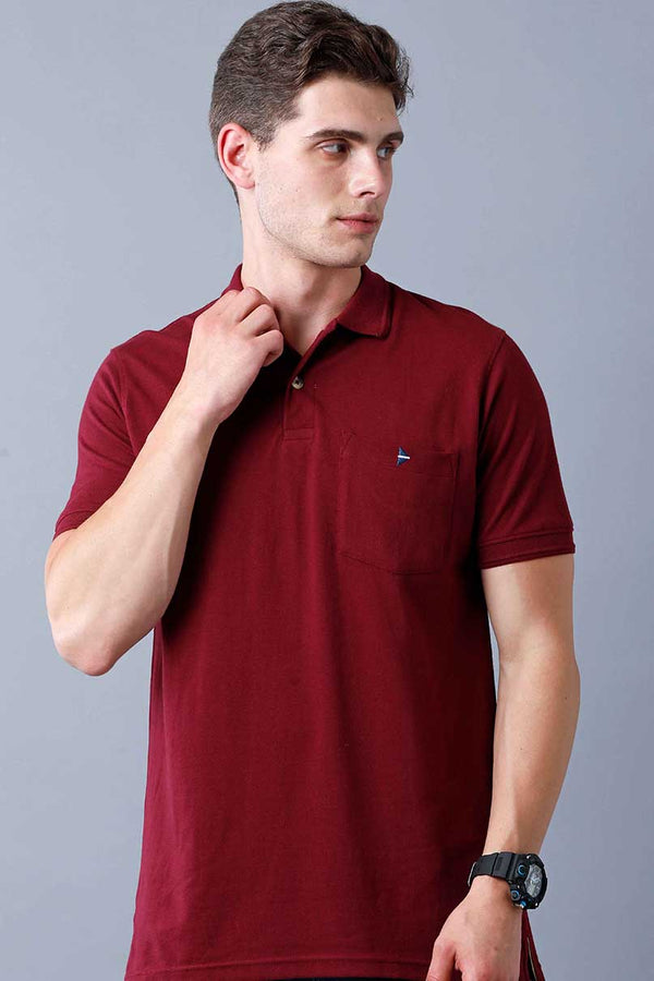 Maroon Polo T-Shirt