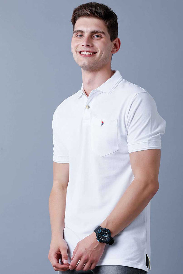 Pure White Polo T-Shirt