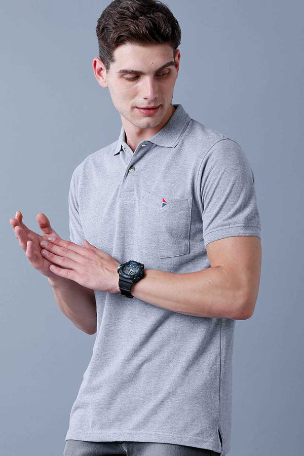 Grey Polo T-Shirt