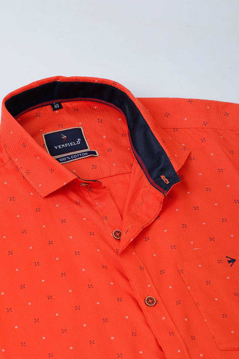 Bright Orange Print