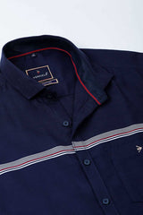 Navy Cross Panel Stripes