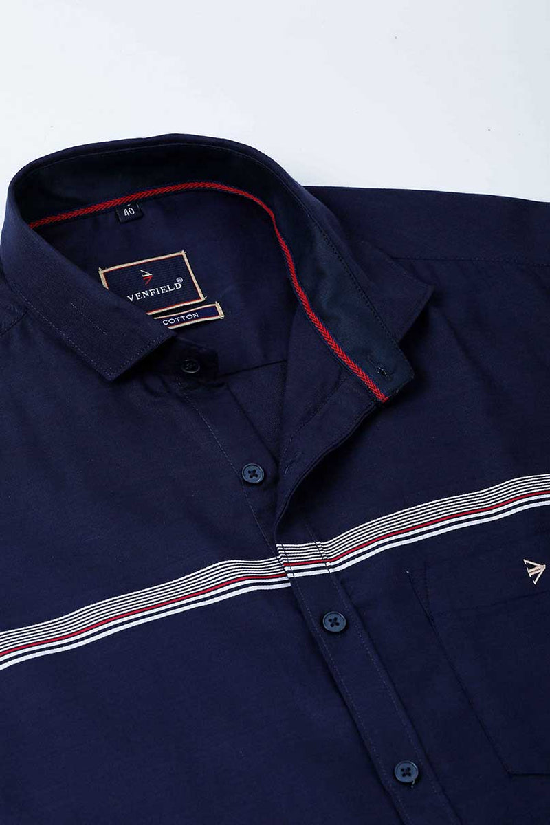 Navy Cross Panel Stripes
