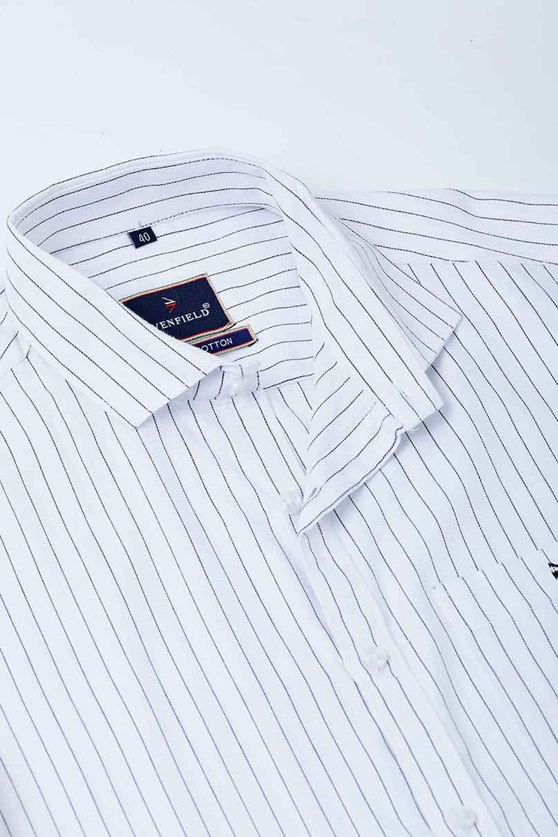 White Formal Stripes
