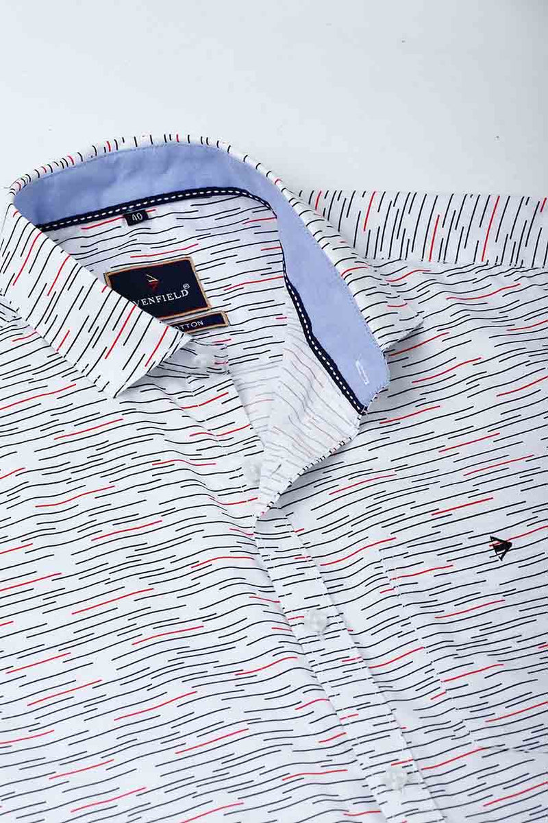 Royal White Stripes