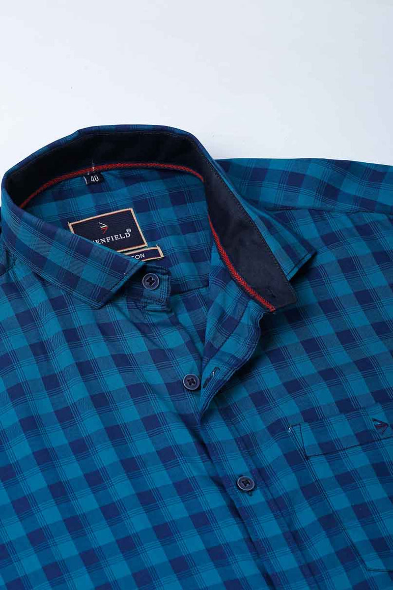 Navy and Blue Checks