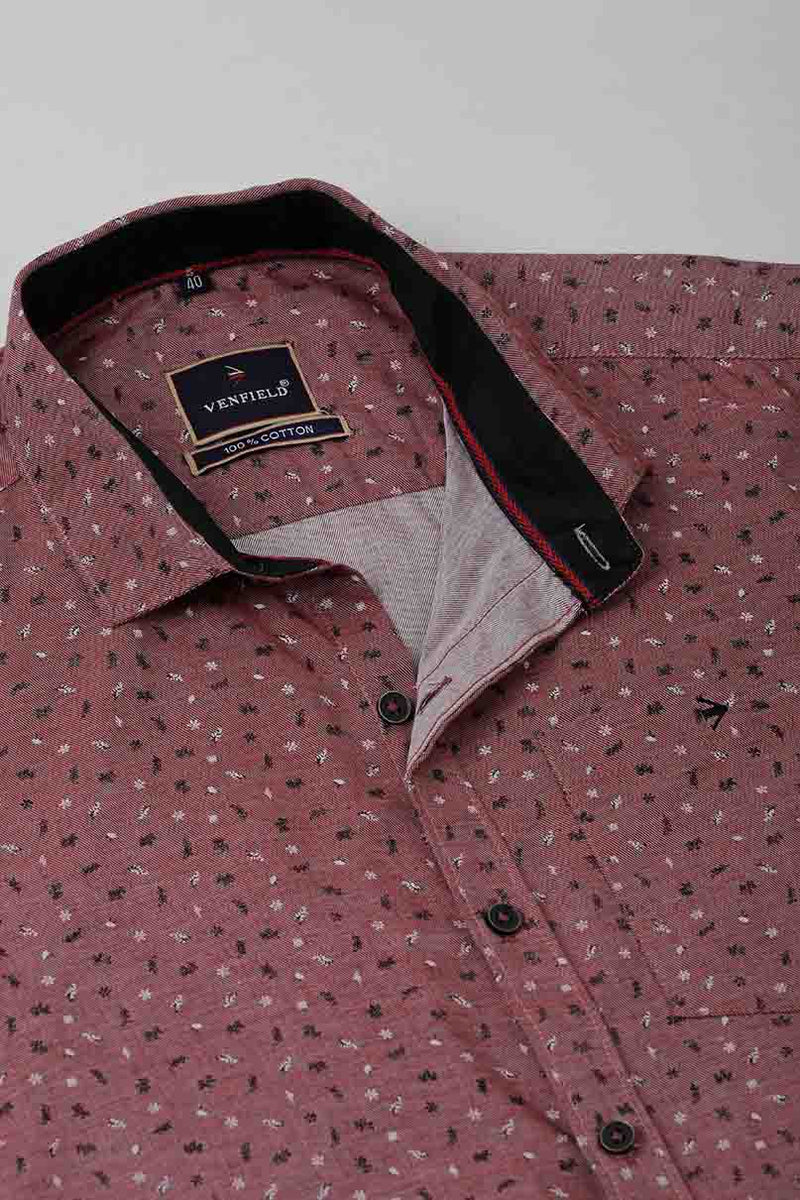 Maroon Print