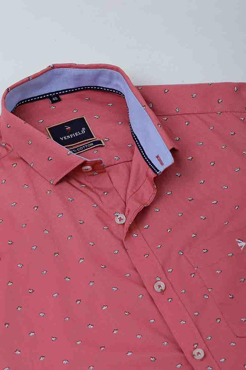 Peach Pink Print