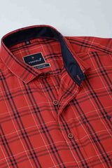 Bright Red Checks