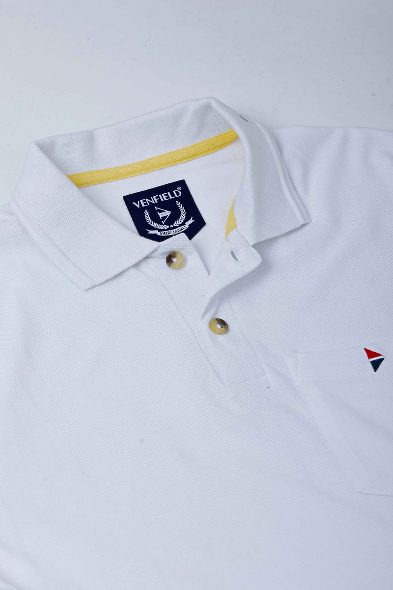 Pure White Polo T-Shirt