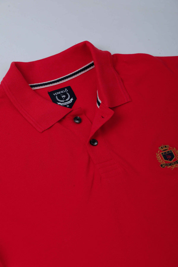 Bright Red Polo T-Shirt