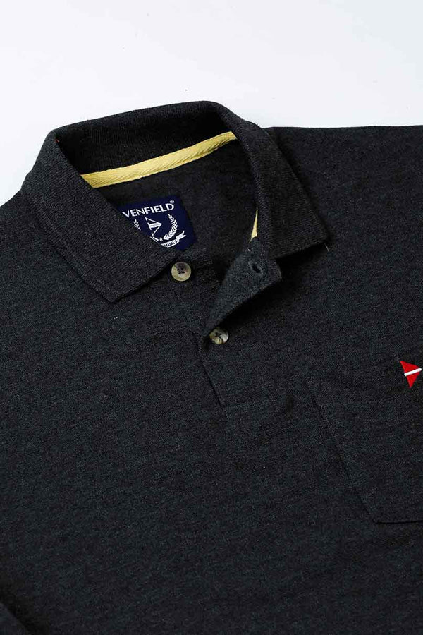 Charcoal Grey Polo T-Shirt